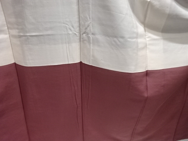  草花模様織り出し手織り真綿紬着物